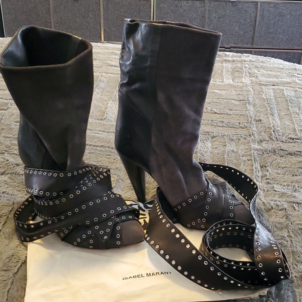 Isabel Marant show Carnation Allen boots - Picture 4 of 10